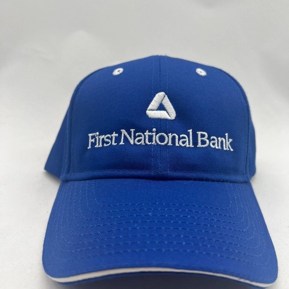 Super Clean First National‎ Bank Hat with adjustable backing - Picture 1 of 5